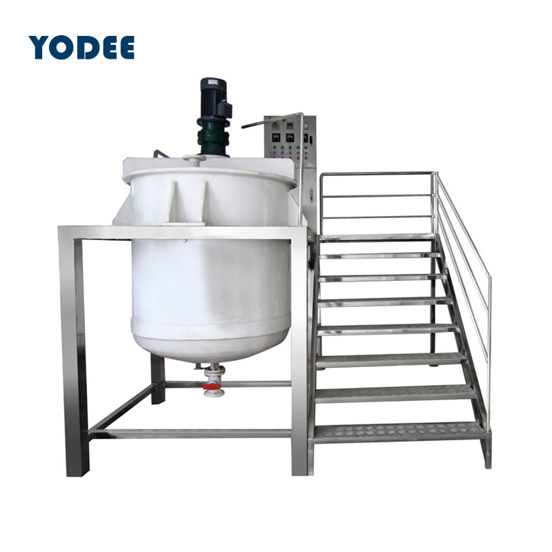 500L 1000L 2000L 3000L Stainless Steel Dairy Chemical Detergent Shampoo Hand Wash Liquid Soap Mixing Blending Mixer Tank with Homogenizer Heating