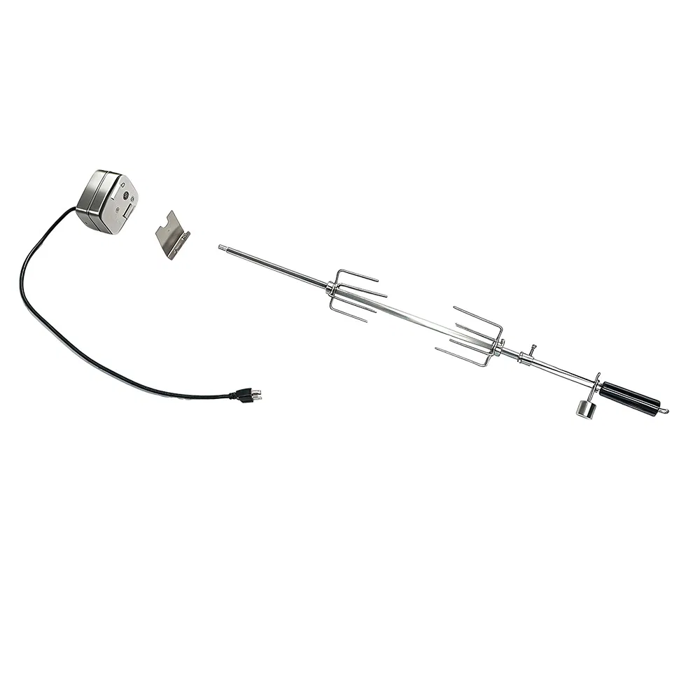Multi-Purpose Outdoor Kitchen Barbecue Gas Charcoal Grill Cooking Accessory Corrosion-Resistant SUS304 Motor Rotisserie Kit