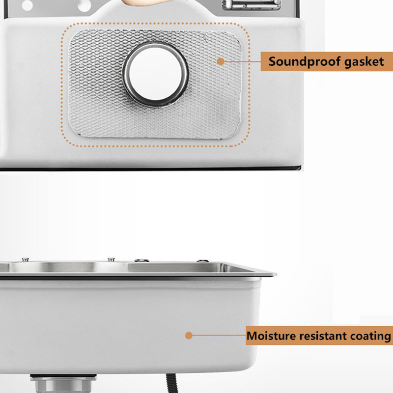 Multifunctional Single Bowl Above Counter Kitchen Sink Stainless Steel Kitchen Sinks 1.2mm Thickness Brushed Sinks Kitchen