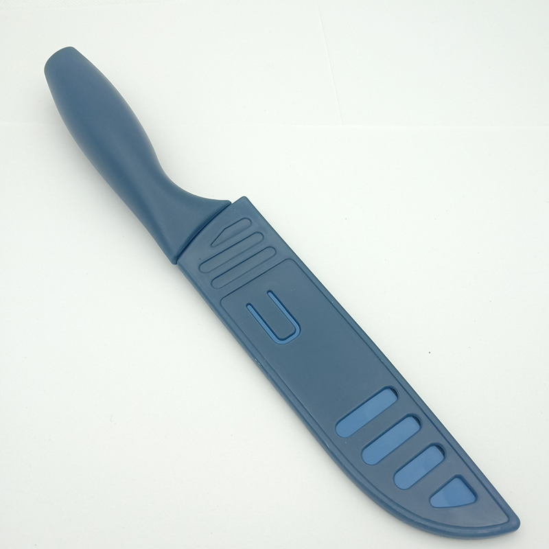 Professional Injected Handle Colored Knife Kitchen Santoku Chef Knife