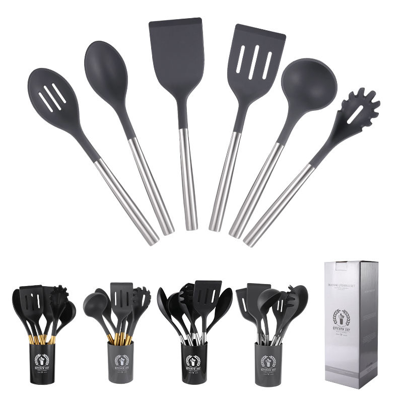 Factory-Customized Heat-Resistant Food-Grade Silicone Kitchen Utensil Set