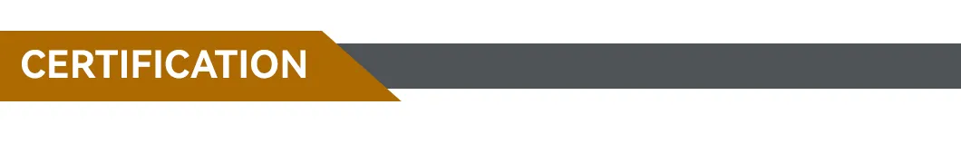 Certifications Header