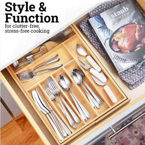 Ds-2 Cutlery Tray Storage Drawer Kitchen Organizer Extensible Silverware Kitchen Knife Storage Box