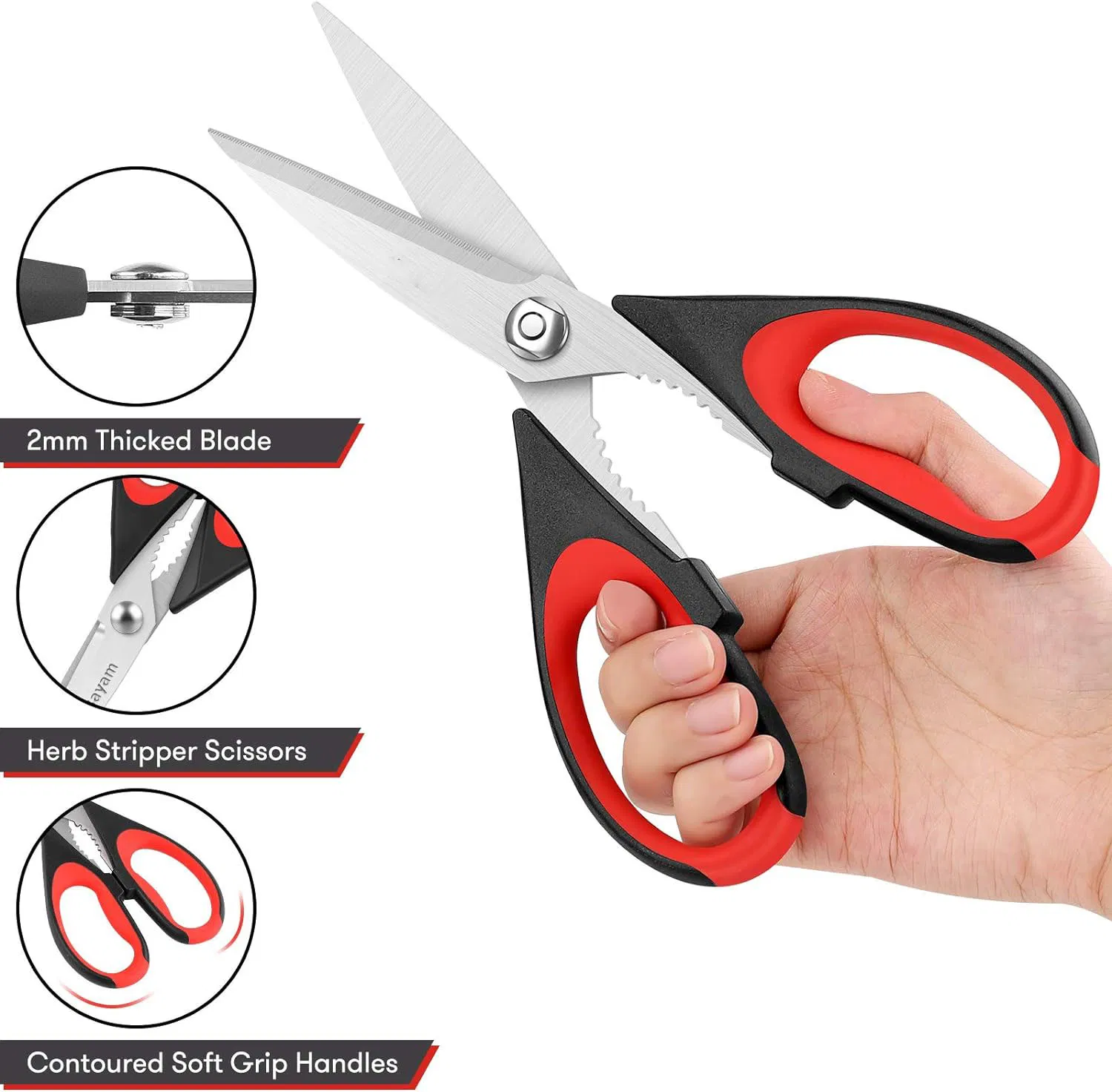 Ds-6604 Kitchen Scissors, Kitchen Scissors Heavy Duty Meat Scissors Poultry Shears, Tableware
