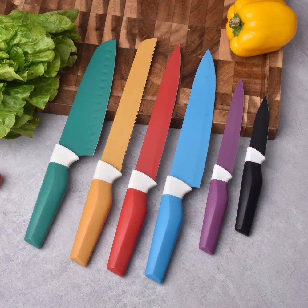Professional 6-Piece Stainless Steel Chef Knife Set for Culinary Experts