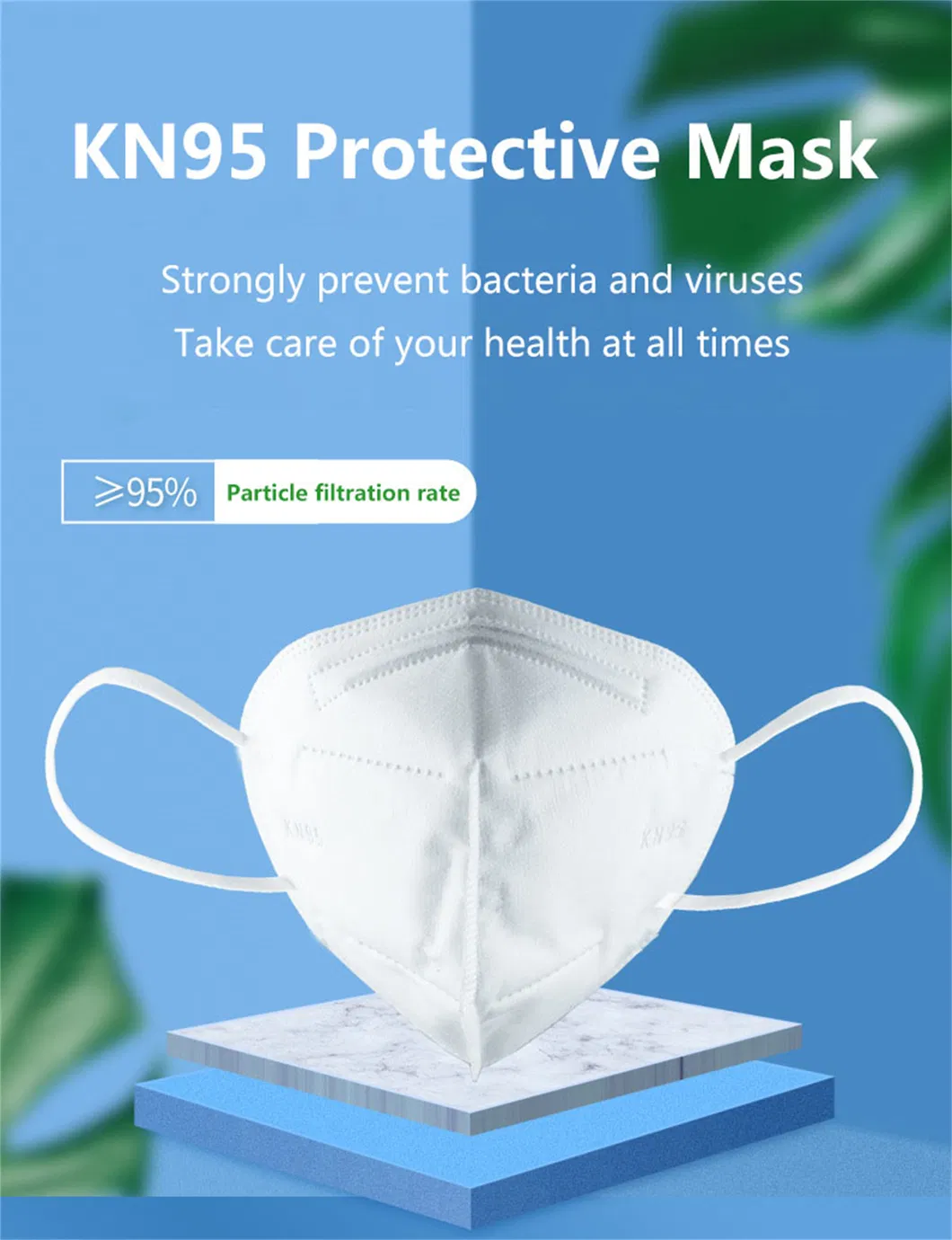 Anti Dusty Mask Respirator 5ply Disposable N95 Face Mask