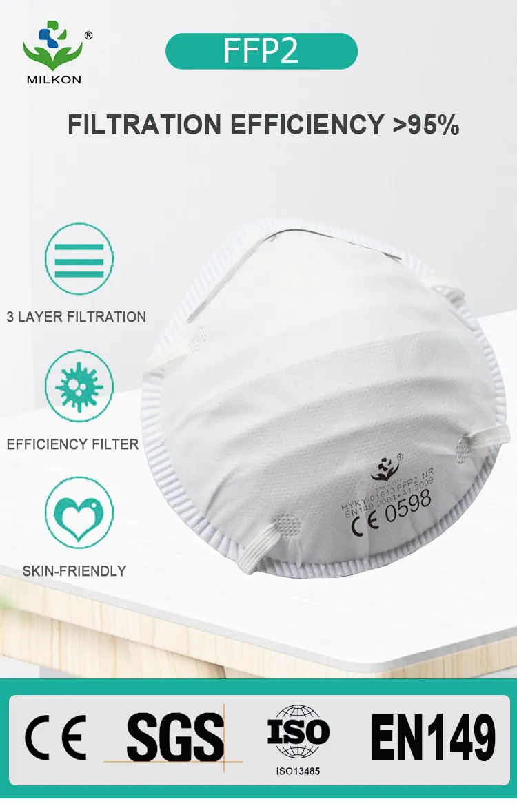 CE En149 Disposable Nonwoven Anti Pollution Cup-Shape Face Dust Mask Respirator with Valve