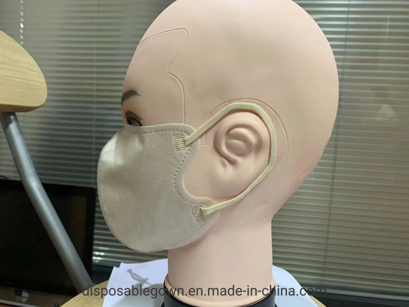 Three Layers Disposable 3D Protective Face Mask with Earloop Folded Butterfly Style Nonwoven Facemask