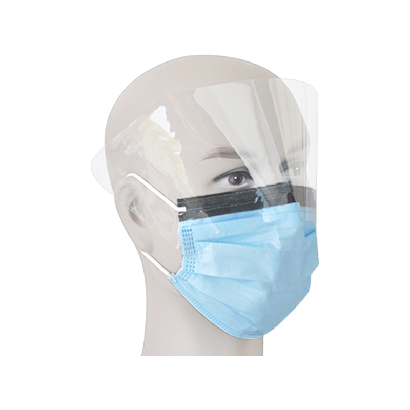 4ply Disposable Surgical Face Mask with Eyeashield Surgical Doctor Facemask with Visor