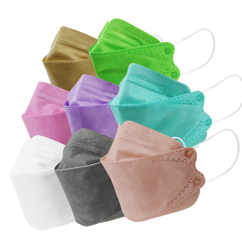 Hot Sale Disposable Kf 94 4-Layer High-Efficiency Protective Adult Willow-Shaped Dust Cover Mask Respirator Facial Color 3D Korean Kf94 Face Mask
