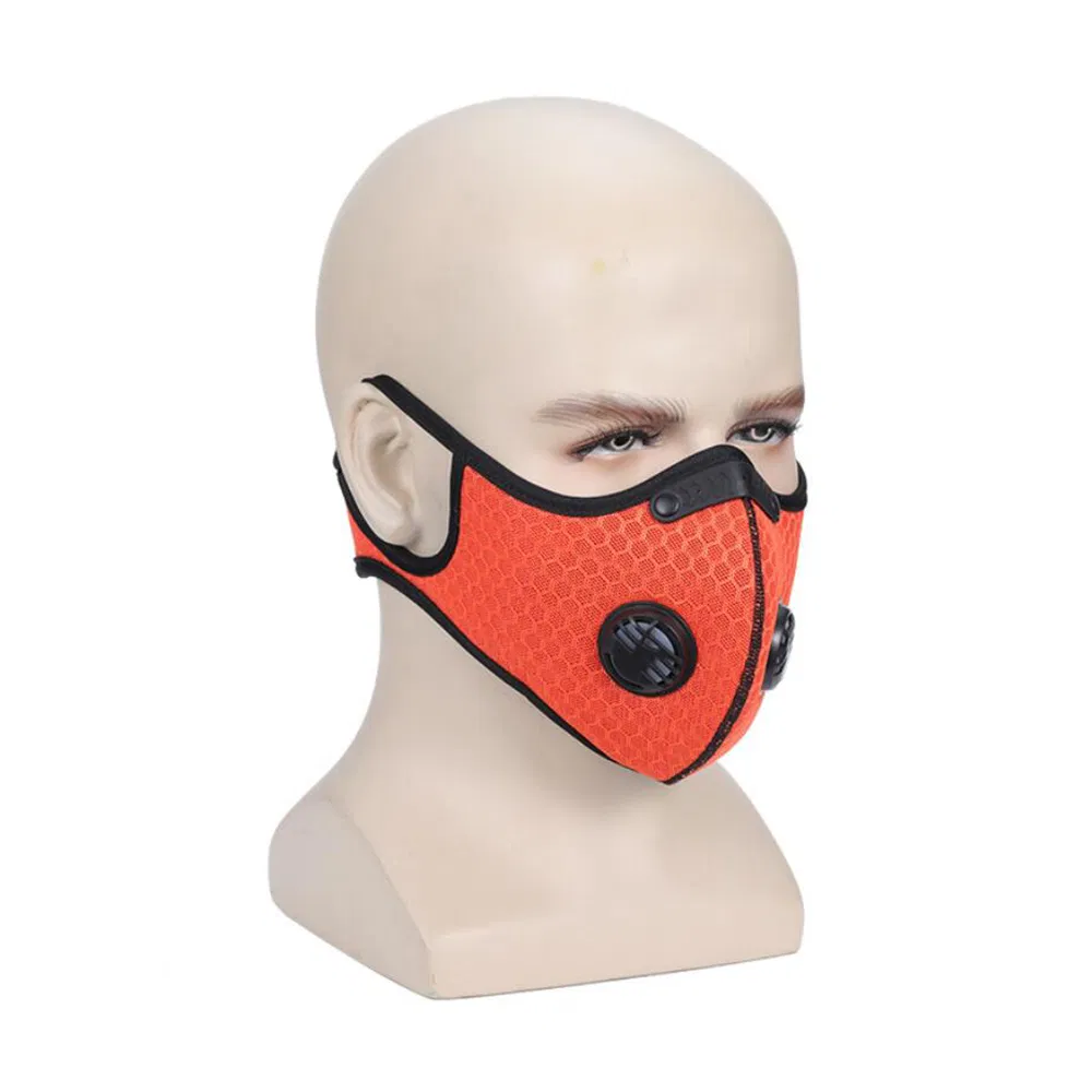 Activated Carbon Dust-Proof Face Mask Sport Windproof Respirator with Filter Wyz12933