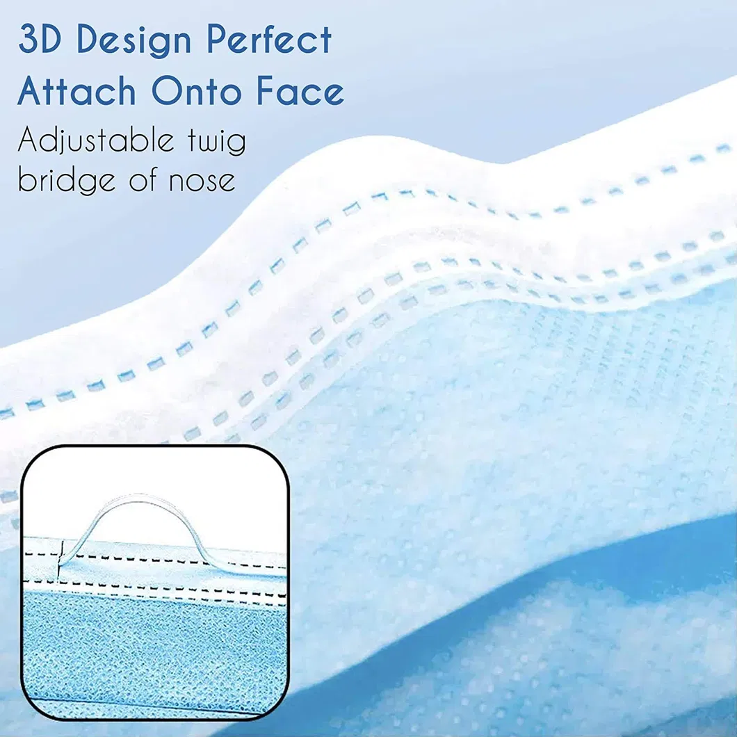 Disposable FDA 510K En14683 Decorated Custom Printed Medical Face Mask