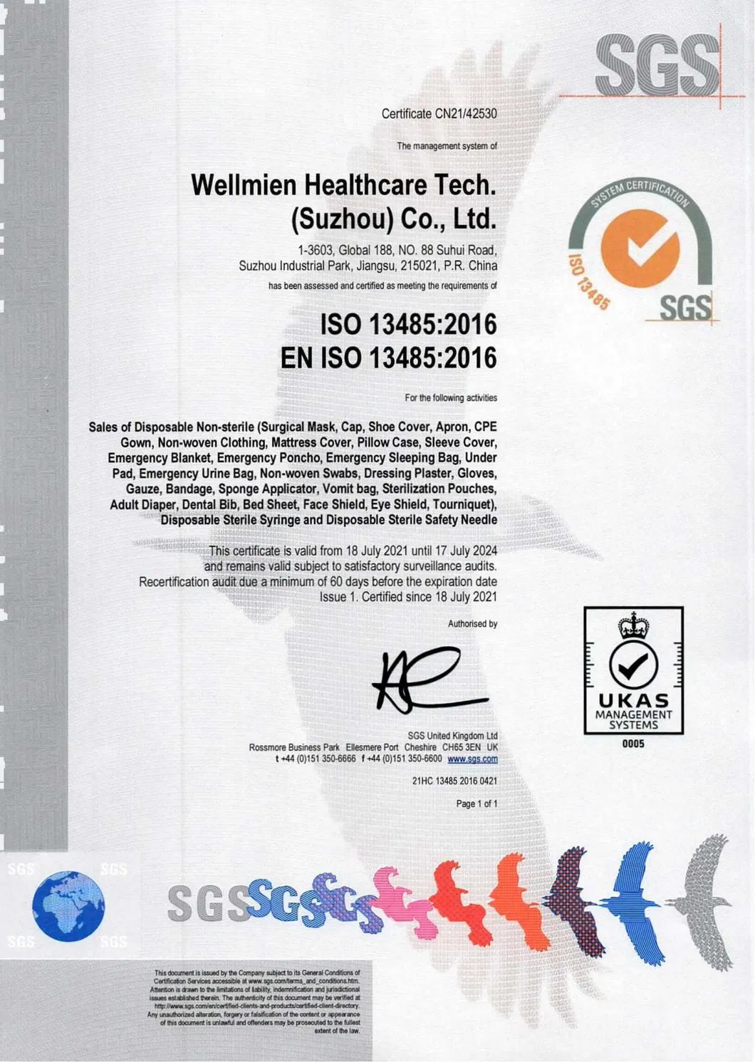 FDA 510K Disposable Nonwoven Earloop Face Mask Daily Protective 3-Ply Medical Mask Hospital-Grade Surgical Face Mask