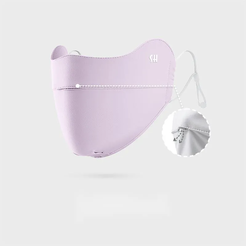 UV Protection Dust Prevention Breathability Sunscreen Face Mask for Women