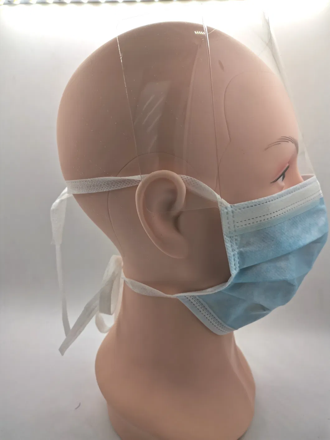 Disposable Protective Non Woven 3 Ply Face Mask Face Sheild with plastic Lens