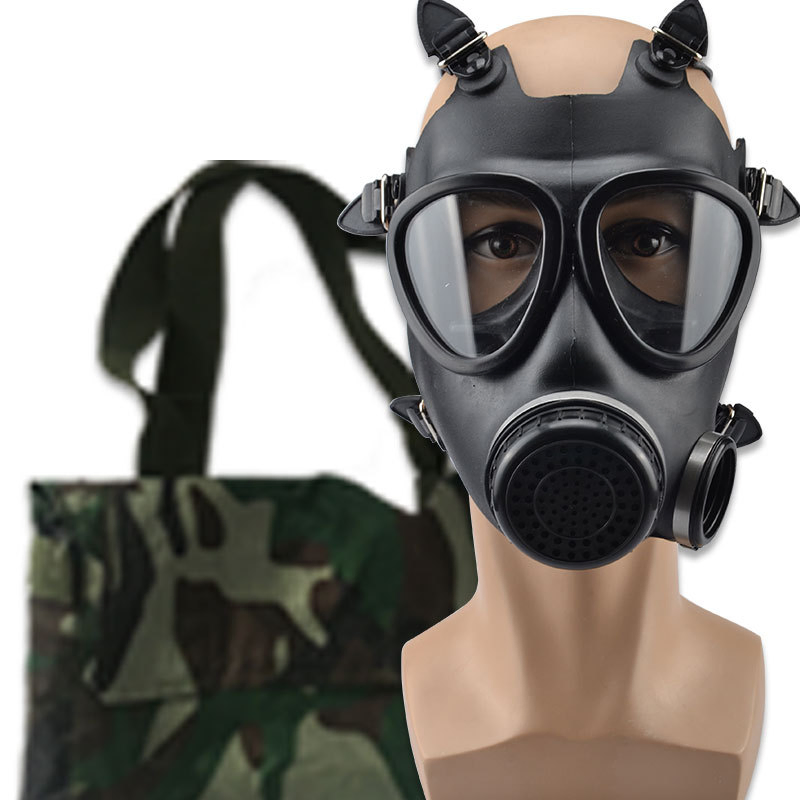 High Quality Chemical Full Face Anti Gas Mask with Single Activated Carbon Filter