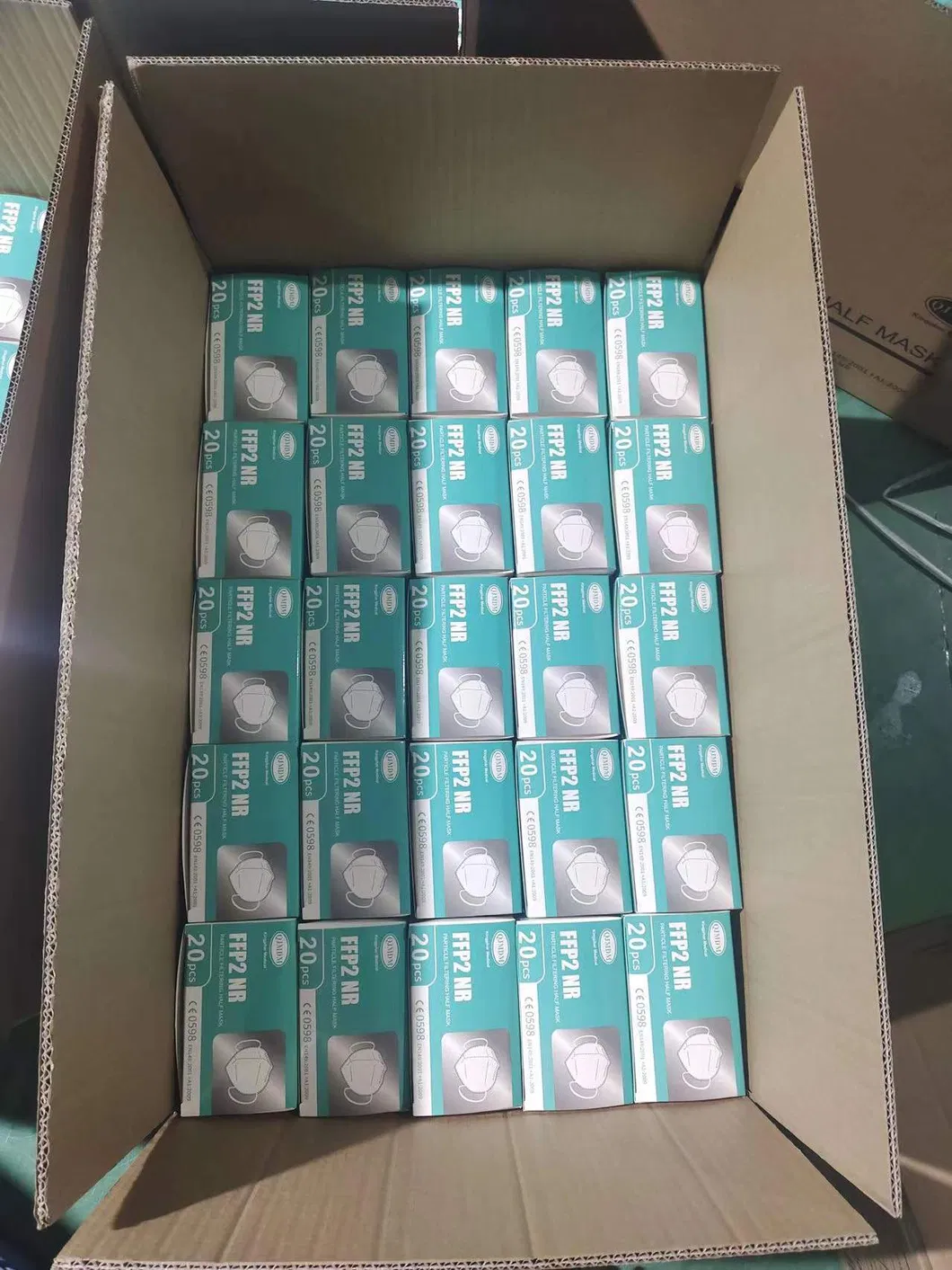 Disposable Non Medical 5ply Bf95 Mask Protective N95 Flat Fold Dust Mask Protective Respirator Mask