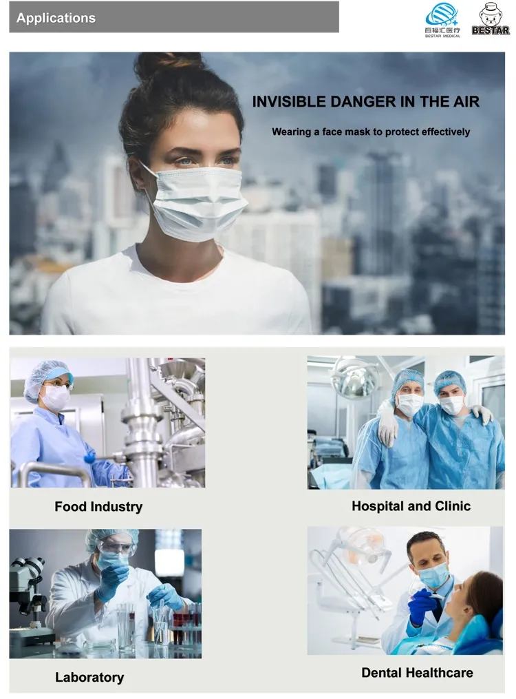 En14683 Type Iir CE Certified 3 Ply Surgical Face Mask 6