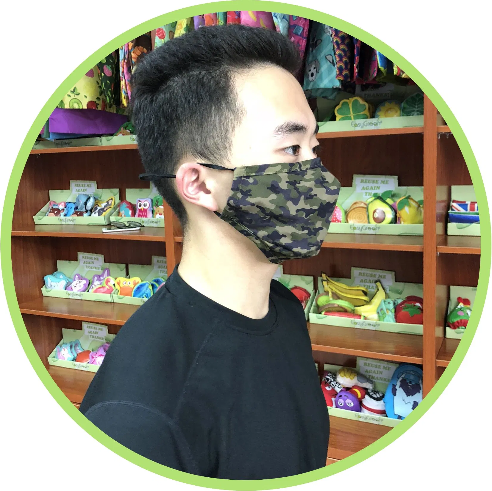 RPET Recycled, Child Mask, Fashion Protect Mask, RPET Face Mask, Washable and Reusable, Anti Dust Pollution, Unisex for Child Face Mask