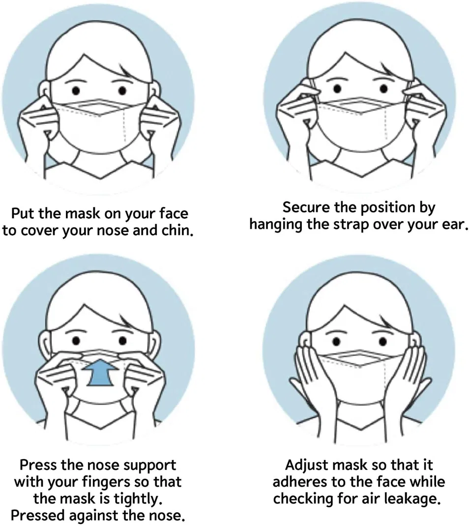 Disposable Kf94 Face Mask, Adult Black & White 3D Contoured Facemasks, Ultra-Breathable 4-Layer Protection for Daily and Outdoor Use