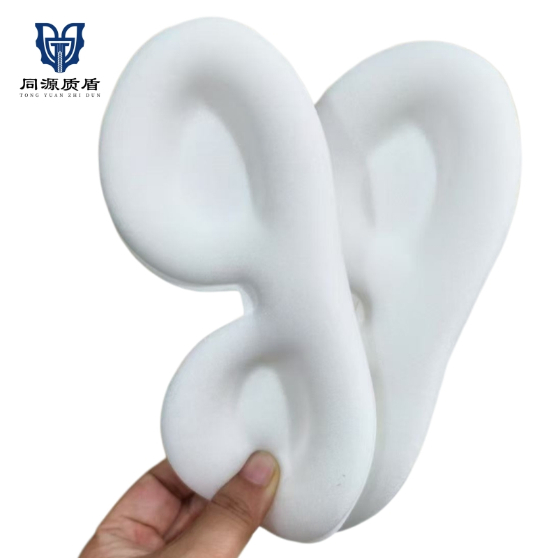 Zero-Pressure Foldable White Sponge Mask, Breathable, for Home Daily Use