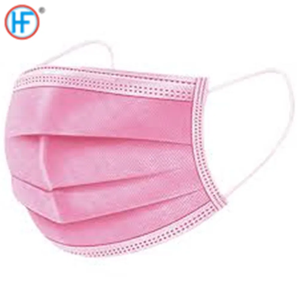 Mdr CE Approved Disposable Face Masks Breathable 3 Layer Facial Mask for Indoor Outdoor Daily Use Protective Face Mask