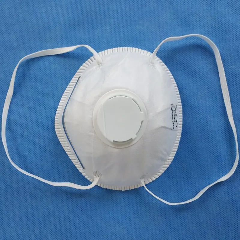 CE En149 Disposable Nonwoven Anti Pollution Cup-Shape Face Dust Mask Respirator with Valve