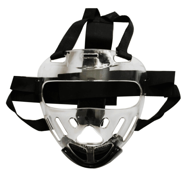 Kids Transparent Taekwondo Mask Removable Protective Training Face Head Gear
