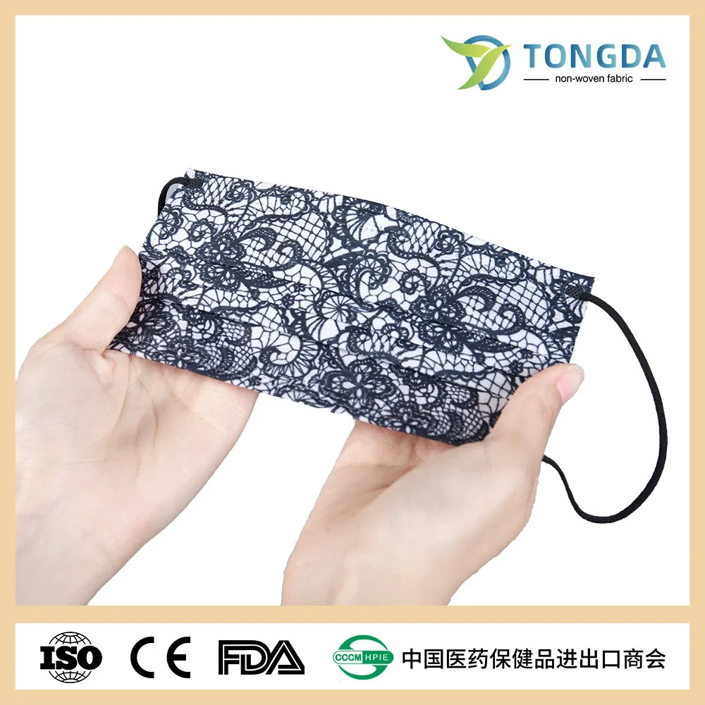 Custom Design Cute Adjustable Elastic Earloop Reusable Washable Soft Safety Protection Cotton Kid Children Face Mask