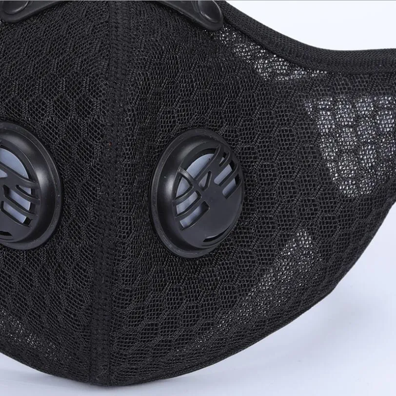 Activated Carbon Dust-Proof Face Mask Sport Windproof Respirator with Filter Wyz12933