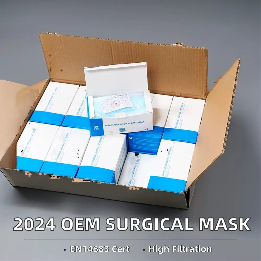OEM Factory Disposable 3-Ply Face Mask Protective Masque Mask