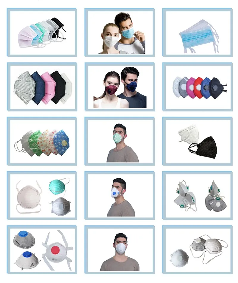 Related Waterproof Protective White 3D Folding Face Mask KN95