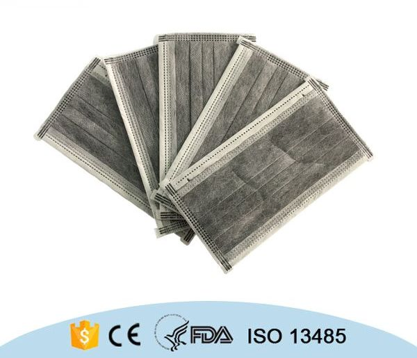 4-Ply Nonwoven Activated Carbon Filter Face Mask for Air Safety