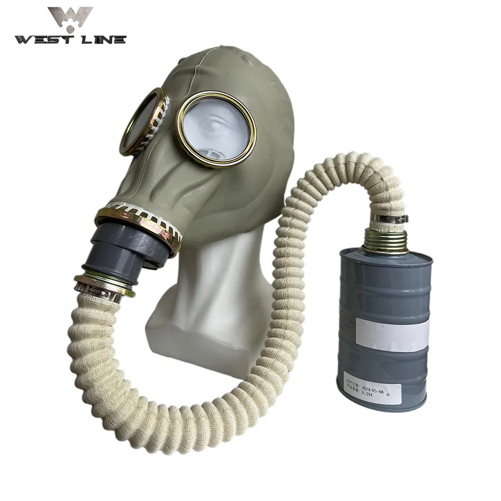 Nuclear Chemical Tactical Full Face Gas Respirator Mask with 40mm Activated Carbon Filter