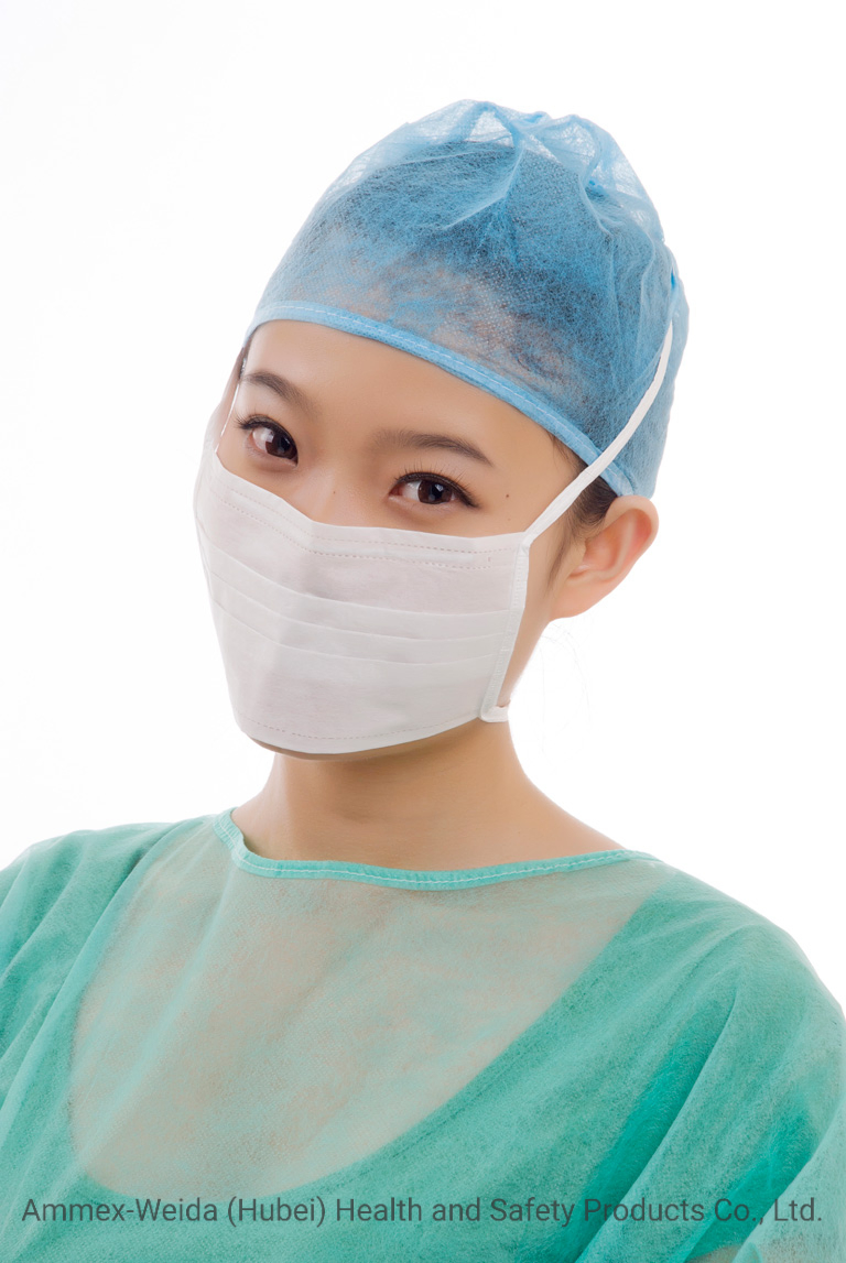 Personal Care Daily Use Protective Non-Woven Tie-on Face Mask Breathable 3ply Normal Facical Mask