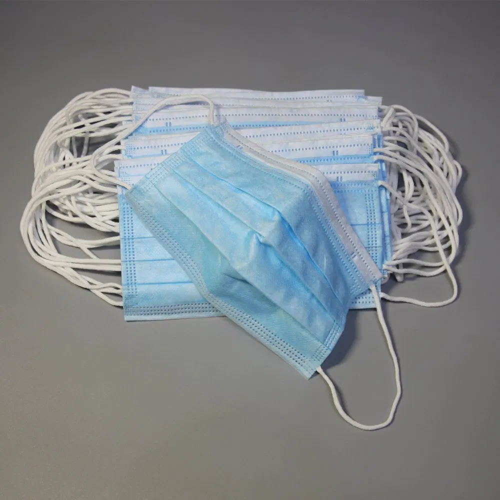 Disposablenon Woven Filter 3 Ply Face Mask Dust Anti Pollution