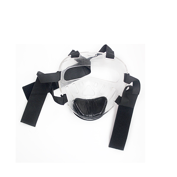 Kids Transparent Taekwondo Mask Removable Protective Training Face Head Gear