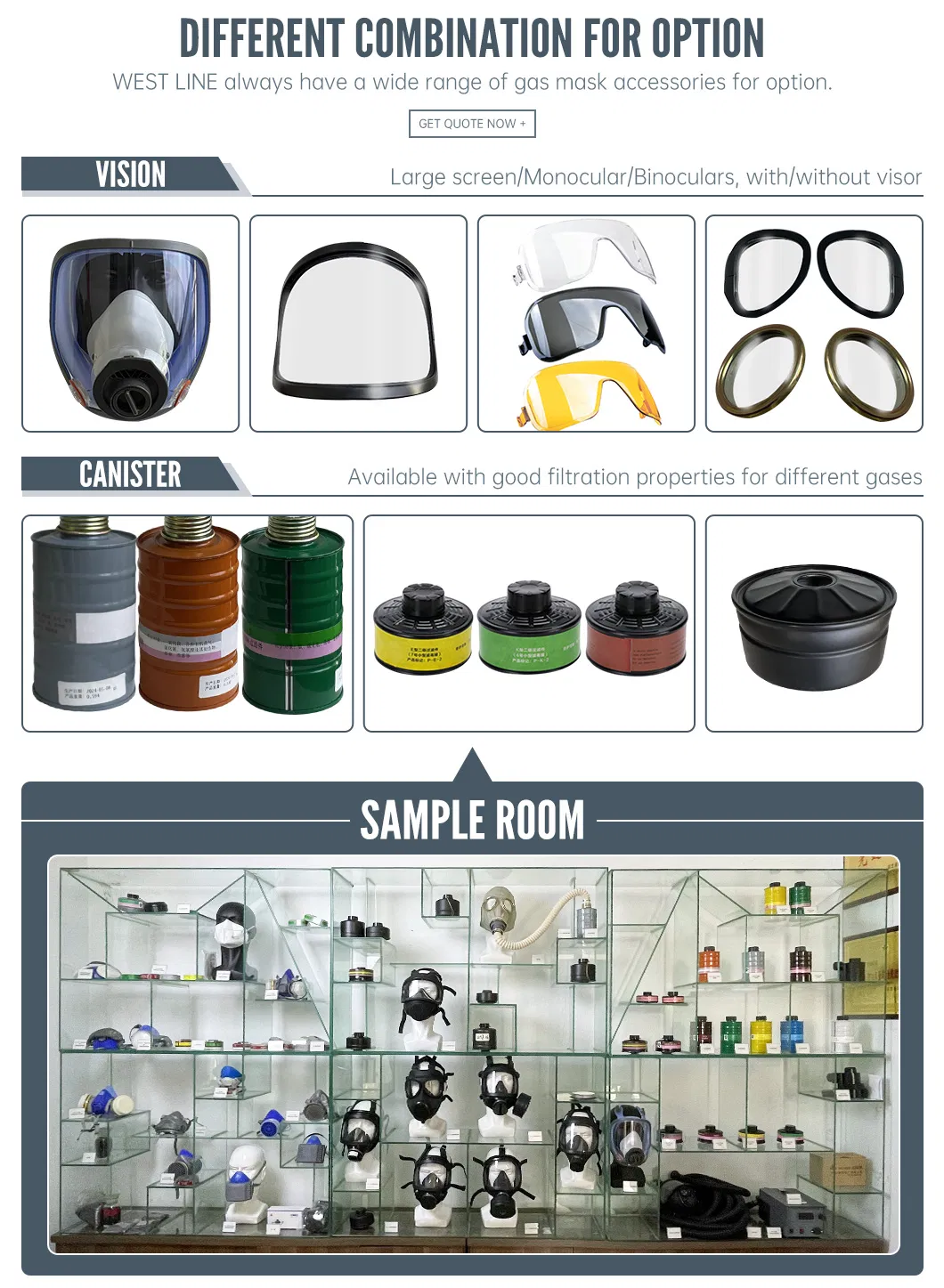 Gas Mask Standard Features