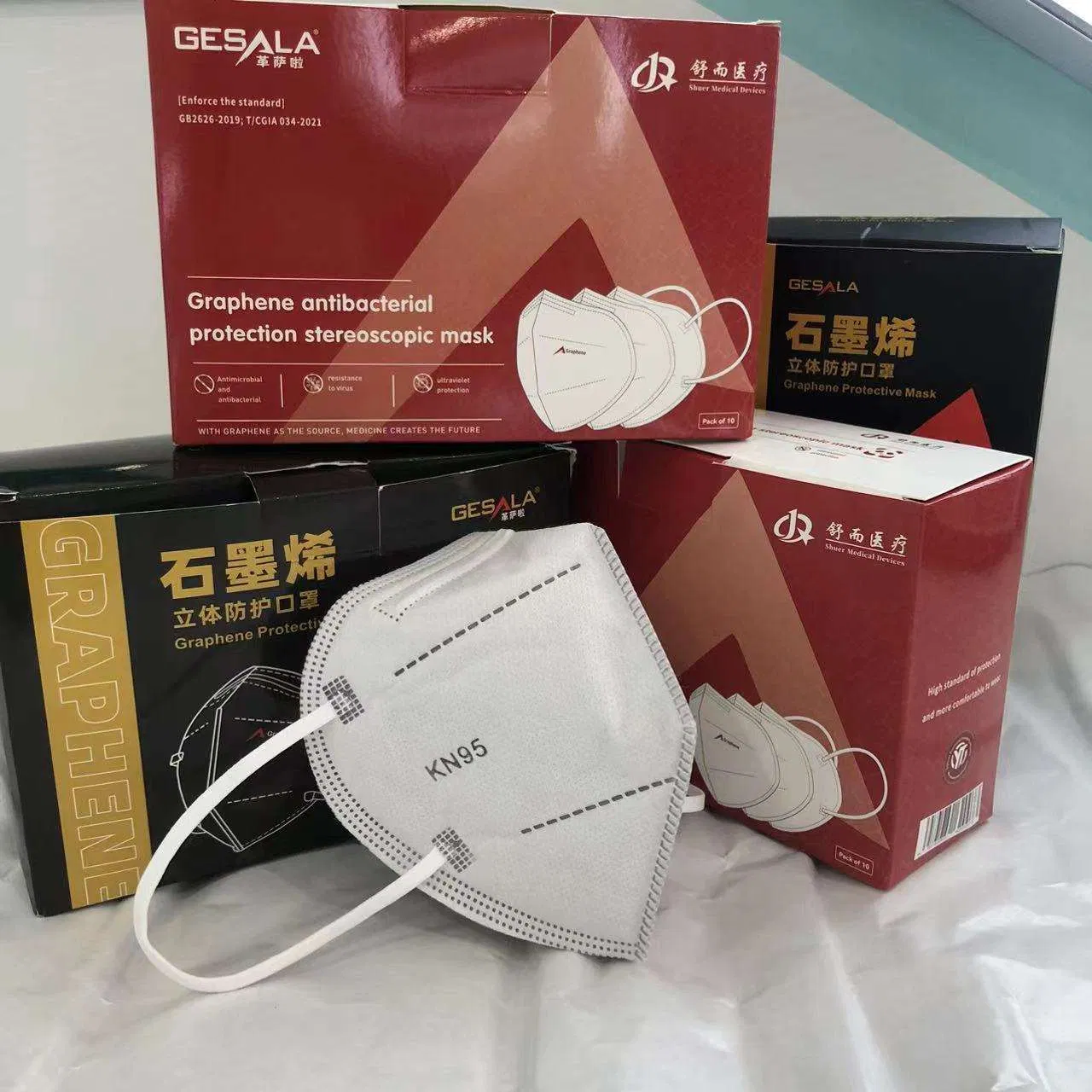 Disposable N95 Respirator Mask with Meltblown Filtration