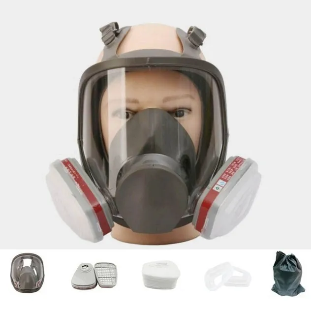 Full Face Gas Mask with Activated Carbon Filter
