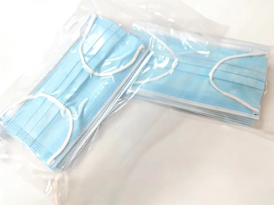 Children Blue Disposable Face Mask 3-Ply Medical Grade for Kids Safety