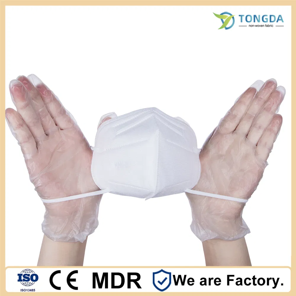 KN95 Disposable Protective Face Mask Folded Style 3D Face Mask