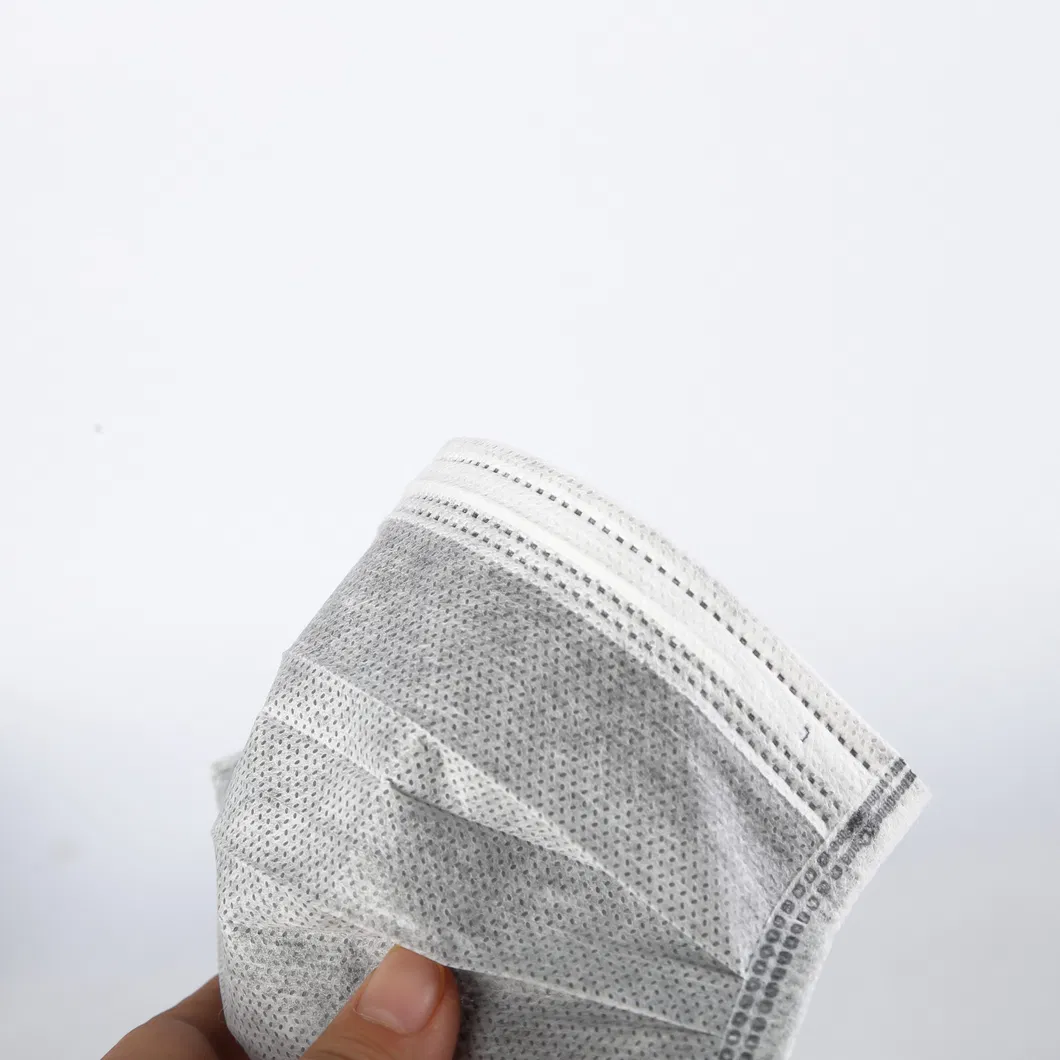 Good Quality Anti-Dust Disposable Non-Woven Black Activated Carbon Face Mask