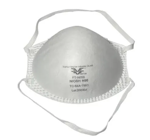N95 Respirator Mask 5-Ply Filtration with Adjustable Nose Clip & Elastic Bands
