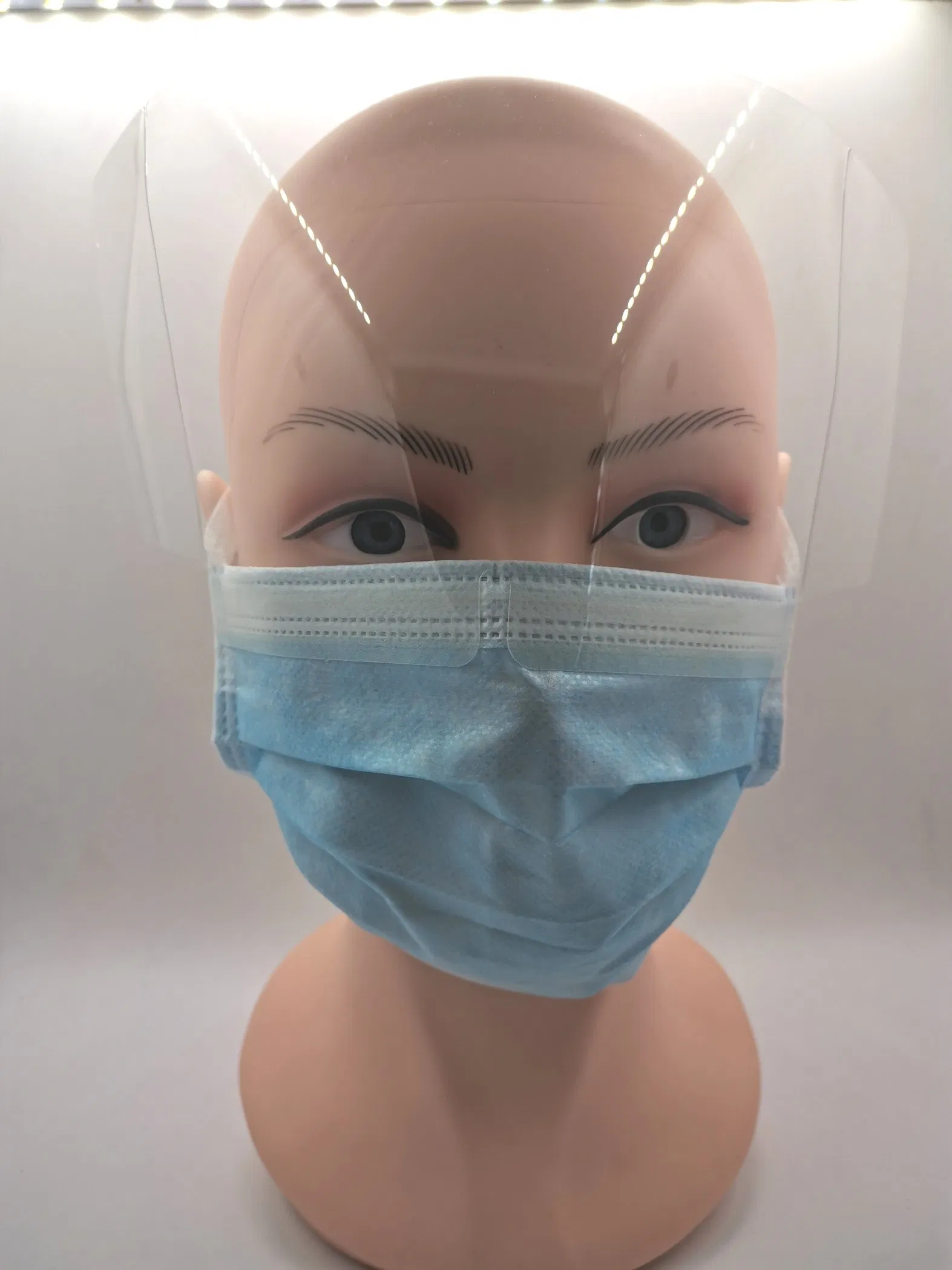 Disposable Protective Non Woven 3 Ply Face Mask Face Sheild with plastic Lens