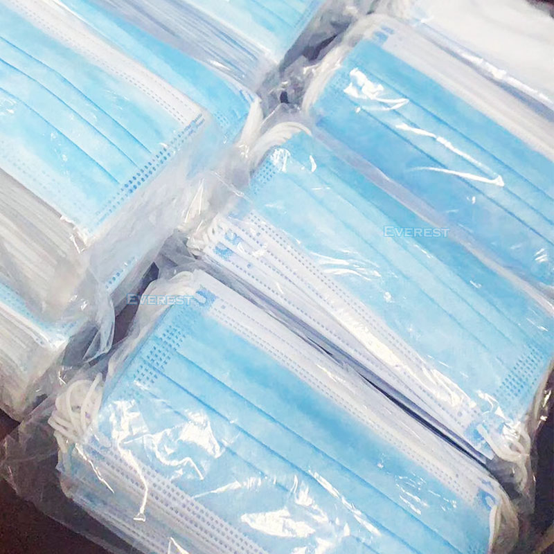 Es Sterile Hospital Non Medical Protective Safety 4ply Activated Carbon Dust Paper Dental SMS 3-Ply Earloop Nonwoven 3ply Disposable Surgical Face Mask