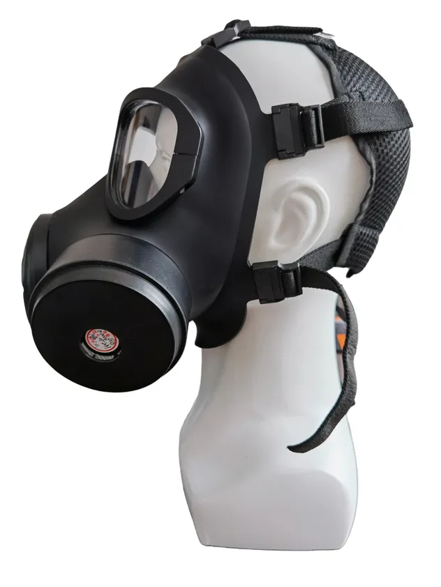 High Efficiency Activated Carbon Filter Type Full Face Gas Mask Against Harmful Vapor - Detail view
