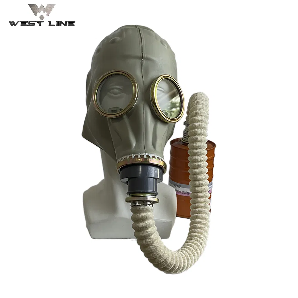 Nuclear Chemical Tactical Full Face Gas Respirator Mask with 40mm Activated Carbon Filter