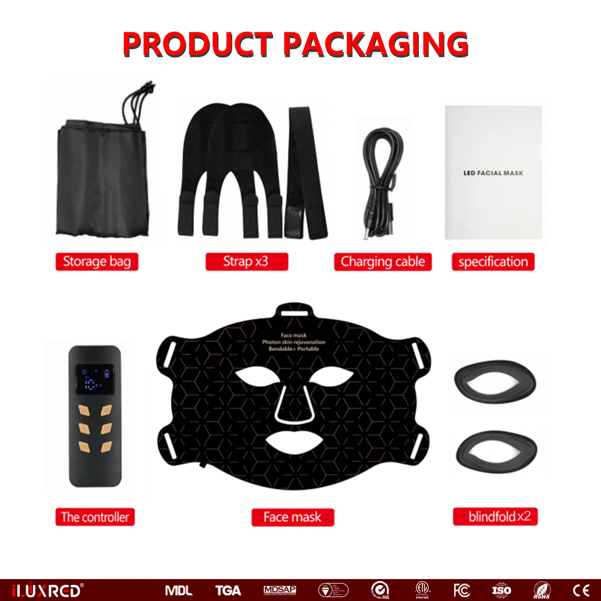 Skin Care Mask Infrared Therapy