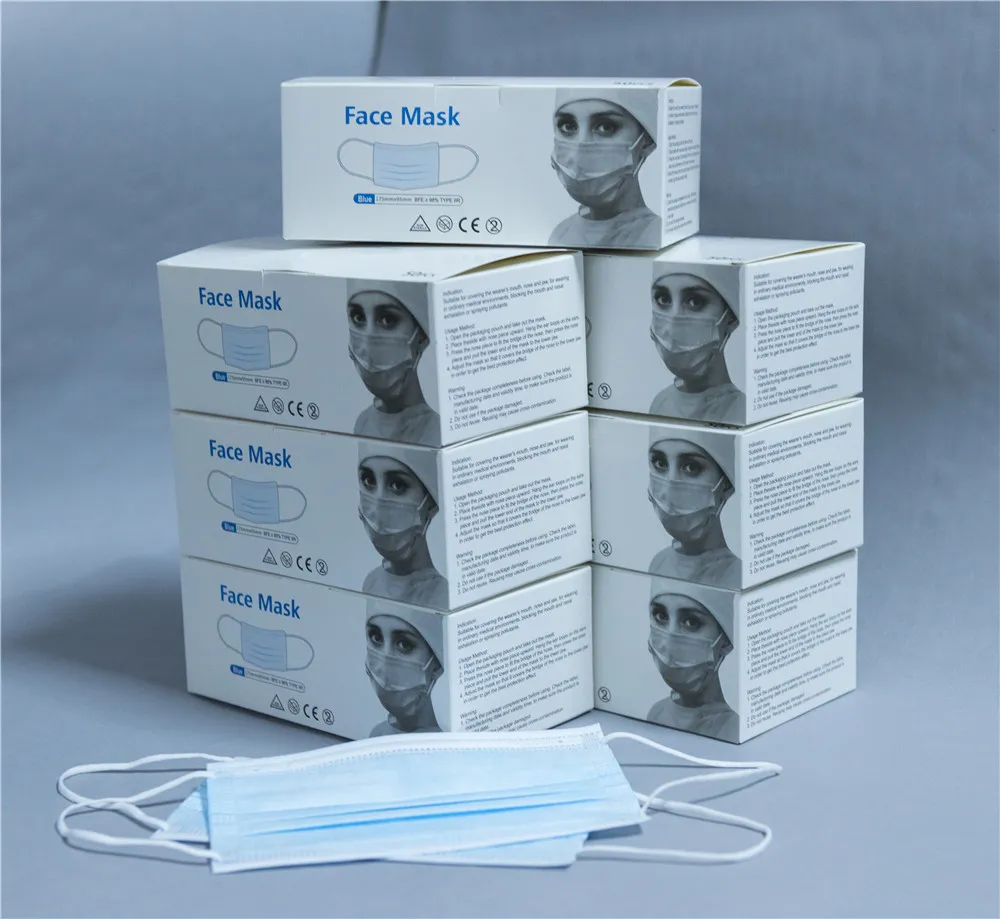 Disposable Medical Surgical 3ply Face Mask with Earloop Detail 5
